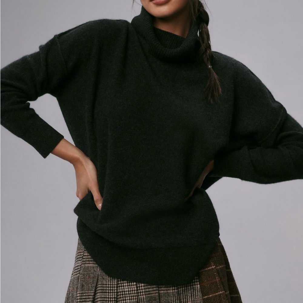 Anthropologie black turtleNeck Sweater